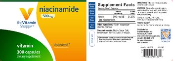 The Vitamin Shoppe Niacinamide 500 mg - supplement
