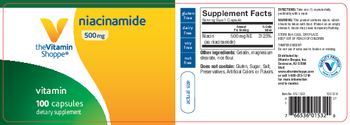 The Vitamin Shoppe Niacinamide 500 mg - supplement