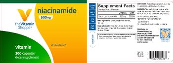 The Vitamin Shoppe Niacinamide 500 mg - supplement