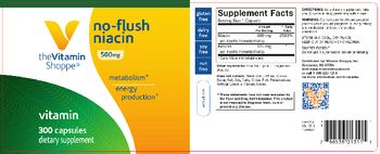 The Vitamin Shoppe No-Flush Niacin 500 mg - supplement