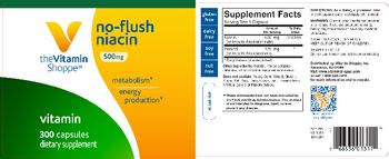 The Vitamin Shoppe No-Flush Niacin 500 mg - supplement