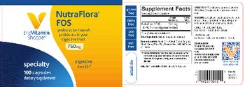 The Vitamin Shoppe NutraFlora FOS 750mg - supplement