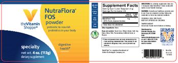 The Vitamin Shoppe NutraFlora FOS Powder - supplement