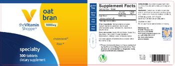The Vitamin Shoppe Oat Bran 1000 mg - supplement