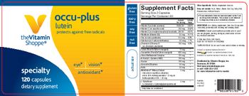 The Vitamin Shoppe Occu-Plus Lutein - supplement
