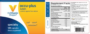 The Vitamin Shoppe Occu-Plus Lutein - supplement
