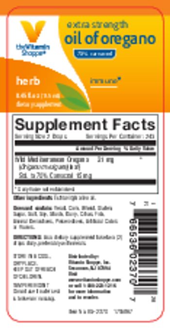 The Vitamin Shoppe Oil Of Oregano - supplement