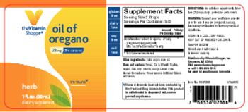 The Vitamin Shoppe Oil Of Oregano 21 mg - supplement