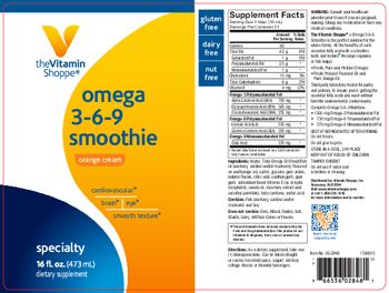 The Vitamin Shoppe Omega 3-6-9 Smoothie Orange Cream - supplement