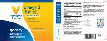 The Vitamin Shoppe Omega 3 Fish Oil - supplement