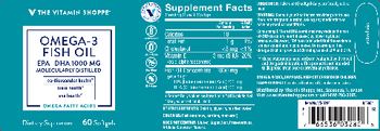 The Vitamin Shoppe Omega-3 Fish Oil 1000 mg - supplement