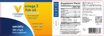 The Vitamin Shoppe Omega 3 Fish Oil - supplement