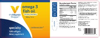 The Vitamin Shoppe Omega 3 Fish Oil - supplement