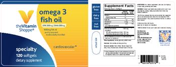 The Vitamin Shoppe Omega 3 Fish Oil EPA 300 mg DHA 200 mg - supplement