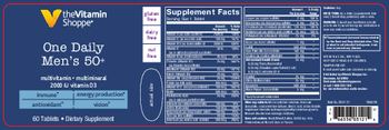 The Vitamin Shoppe One Daily Men’s 50+ - supplement