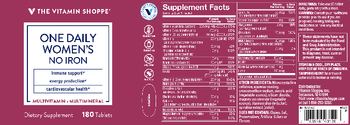 The Vitamin Shoppe One Daily Women's No Iron - supplement