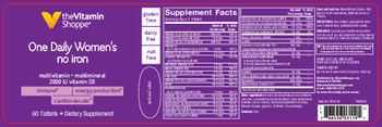 The Vitamin Shoppe One Daily Women’s No Iron - supplement