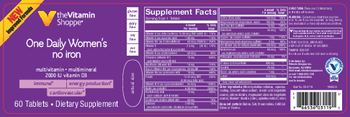 The Vitamin Shoppe One Daily Women?s No Iron - supplement