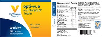 The Vitamin Shoppe Opti-Vue With FloraGLO Lutein - supplement