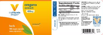 The Vitamin Shoppe Oregano Extract 450 mg - supplement