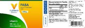 The Vitamin Shoppe PABA 500 mg - supplement
