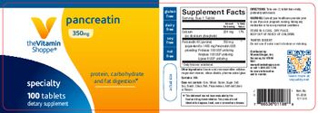 The Vitamin Shoppe Pancreatin 350 mg - supplement
