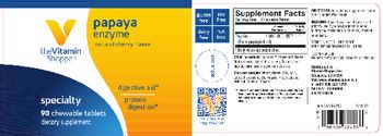The Vitamin Shoppe Papaya Enzyme Natural Cherry Favor - supplement