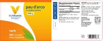 The Vitamin Shoppe Pau d'Arco 500 mg - supplement