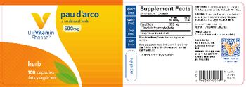 The Vitamin Shoppe Pau D'Arco 500 mg - supplement