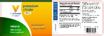 The Vitamin Shoppe Potassium Citrate 99 mg - supplement