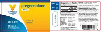 The Vitamin Shoppe Pregnenolone 30 mg - supplement