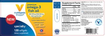The Vitamin Shoppe Premium Omega-3 Fish Oil - supplement