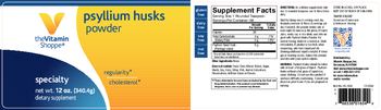 The Vitamin Shoppe Psyllium Husks Powder - supplement