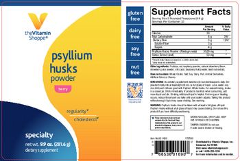 The Vitamin Shoppe Psyllium Husks Powder Berry - supplement