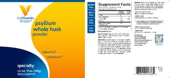 The Vitamin Shoppe Psyllium Whole Husk Powder - supplement