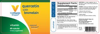 The Vitamin Shoppe Quercetin With Bromelain - supplement
