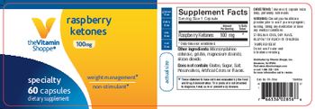 The Vitamin Shoppe Raspberry Ketones 100 mg - supplement