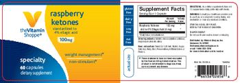 The Vitamin Shoppe Raspberry Ketones 100 mg - supplement