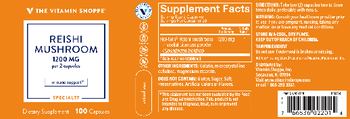 The Vitamin Shoppe Reishi Mushroom 1200 mg - supplement