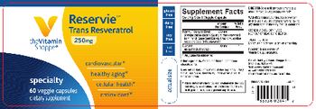 The Vitamin Shoppe Reservie Trans-Resveratrol 250 mg - supplement