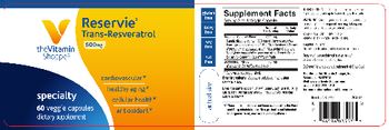 The Vitamin Shoppe Reservie Trans-Resveratrol 500mg - supplement