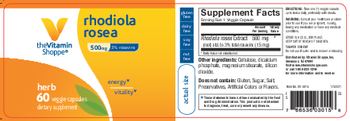 The Vitamin Shoppe Rhodiola Rosea 500 mg - supplement