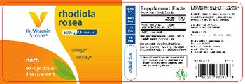 The Vitamin Shoppe Rhodiola Rosea 500 mg - supplement
