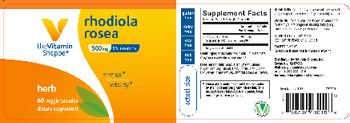 The Vitamin Shoppe Rhodiola Rosea 500 mg - supplement