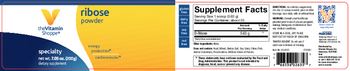 The Vitamin Shoppe Ribose Powder - supplement