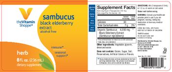 The Vitamin Shoppe Sambucus Black Elderberry Extract - supplement