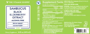 The Vitamin Shoppe Sambucus Black Elderberry Extract - supplement