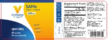 The Vitamin Shoppe SAMe Enteric Coated 400 mg - supplement