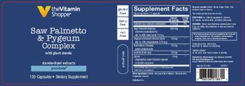 The Vitamin Shoppe Saw Palmetto & Pygeum Complex - supplement