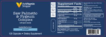 The Vitamin Shoppe Saw Palmetto & Pygeum Complex - supplement